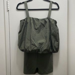 Daily Drills bubble romper in Lodge -  never worn